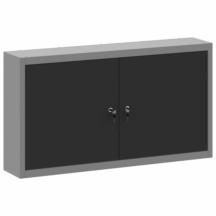Vidaxxl armoire à outils avec étagère noir et gris 50 x 20 x 55 cm