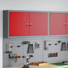 Vidaxx armoire à outils avec étagère rouge et gris 50 x 20 x 55 cm