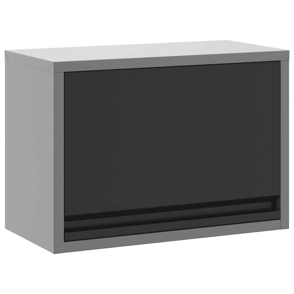Vidaxx armoire à outils avec rangement noir et gris 50 x 25 x 35 cm
