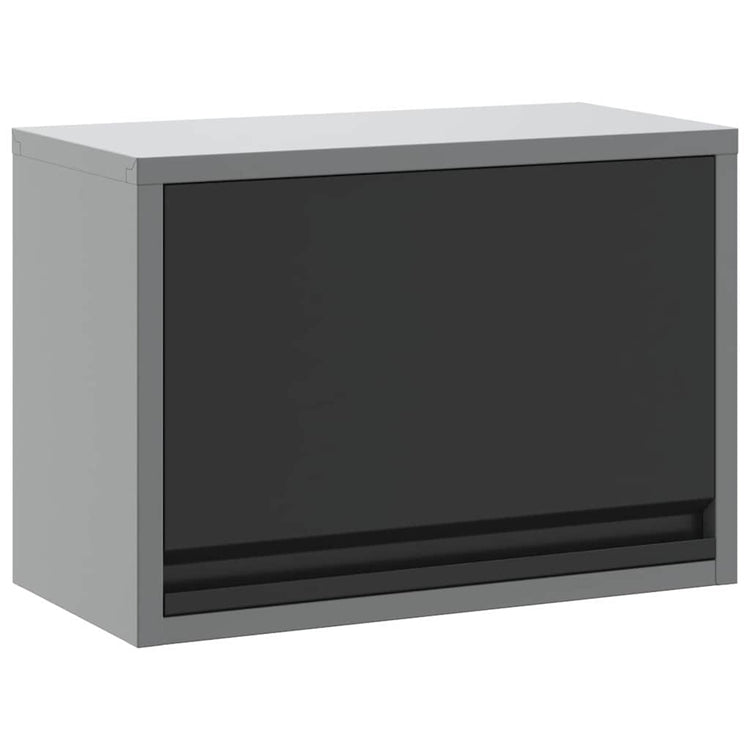 Vidaxx armoire à outils avec rangement noir et gris 50 x 25 x 35 cm