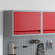VidaXL armoire à outils avec rangement rouge et gris 50 x 25 x 35 cm