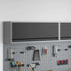 Vidaxx armoire à outils avec rangement noir et gris 100 x 25 x 35 cm