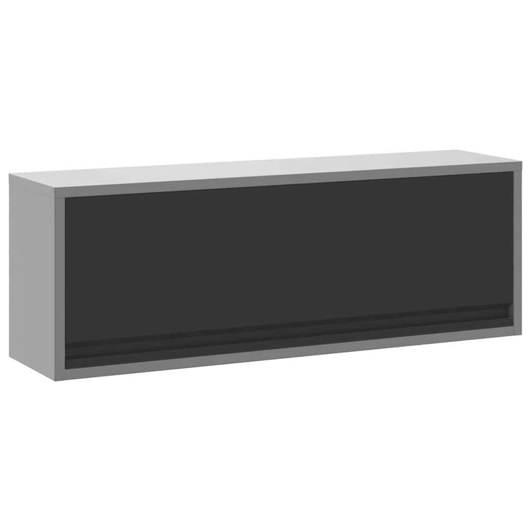 Vidaxx armoire à outils avec rangement noir et gris 100 x 25 x 35 cm