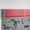 Vidaxxl armoire à outils avec rangement rouge et gris 100 x 25 x 35 cm