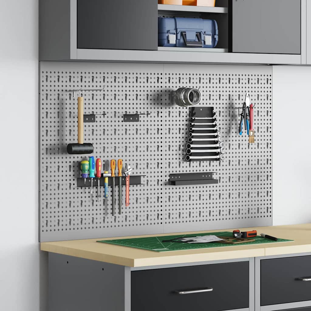 Vidaxx outils panneau mural 2 pcs gris 100 x 1 x 60 cm