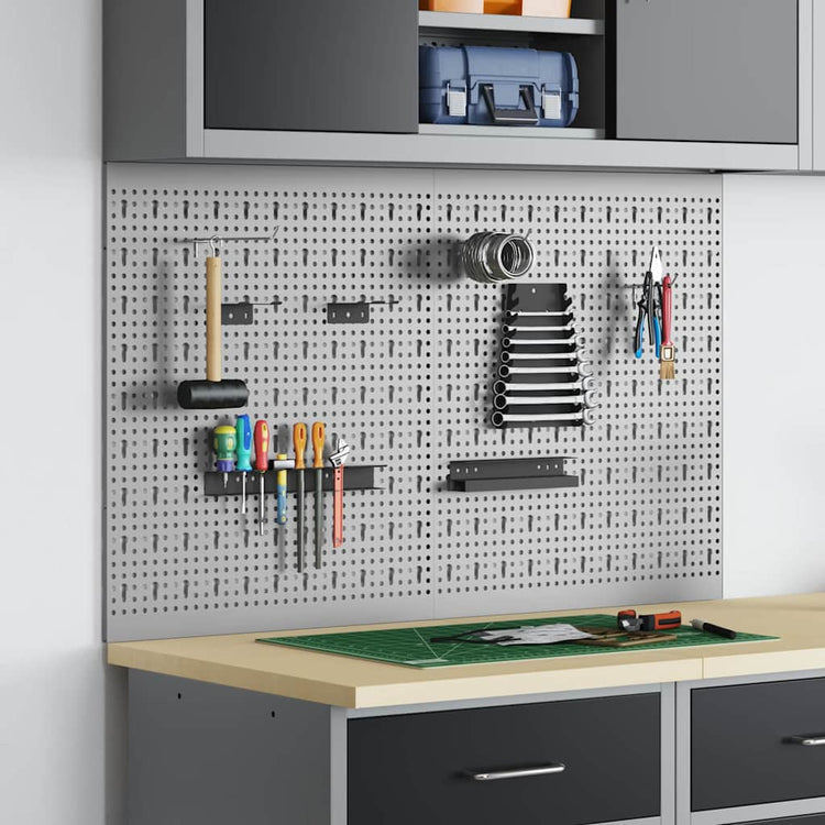 Vidaxx outils panneau mural 2 pcs gris 100 x 1 x 60 cm