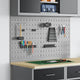 Vidaxx outils panneau mural 2 pcs gris 100 x 1 x 60 cm
