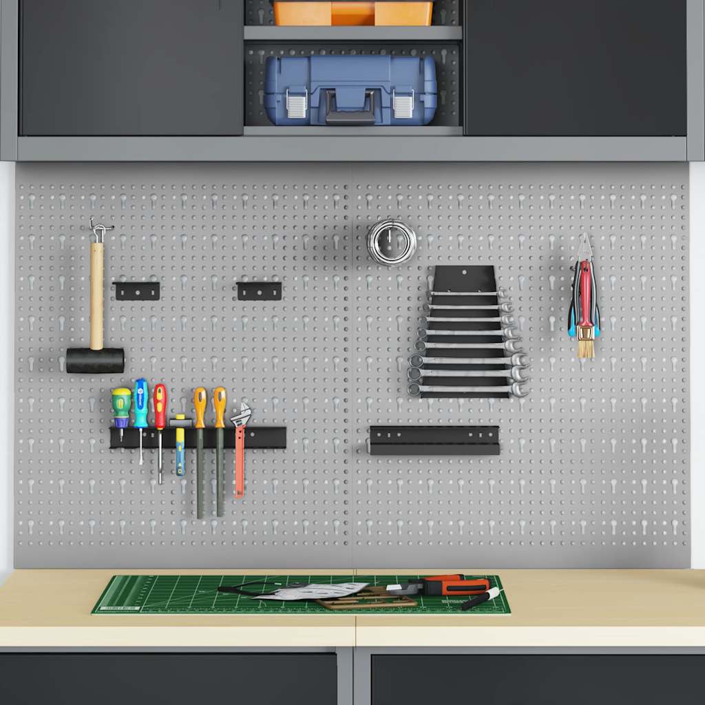 Vidaxx outils panneau mural 2 pcs gris 100 x 1 x 60 cm