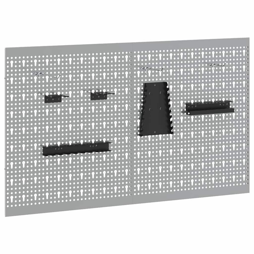 Vidaxx outils panneau mural 2 pcs gris 100 x 1 x 60 cm