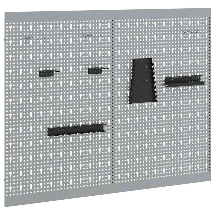 Vidaxxl outils panneau mural 2 pcs gris 100 x 1 x 80 cm
