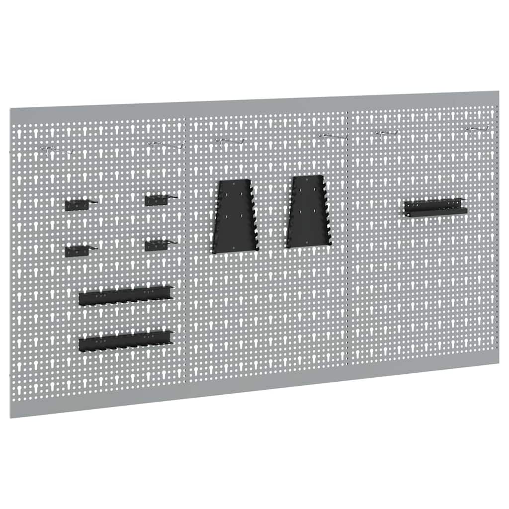 Vidaxx outils panneau mural 3 pcs gris 150 x 1 x 80 cm