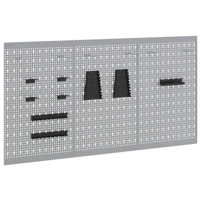 Vidaxx outils panneau mural 3 pcs gris 150 x 1 x 80 cm