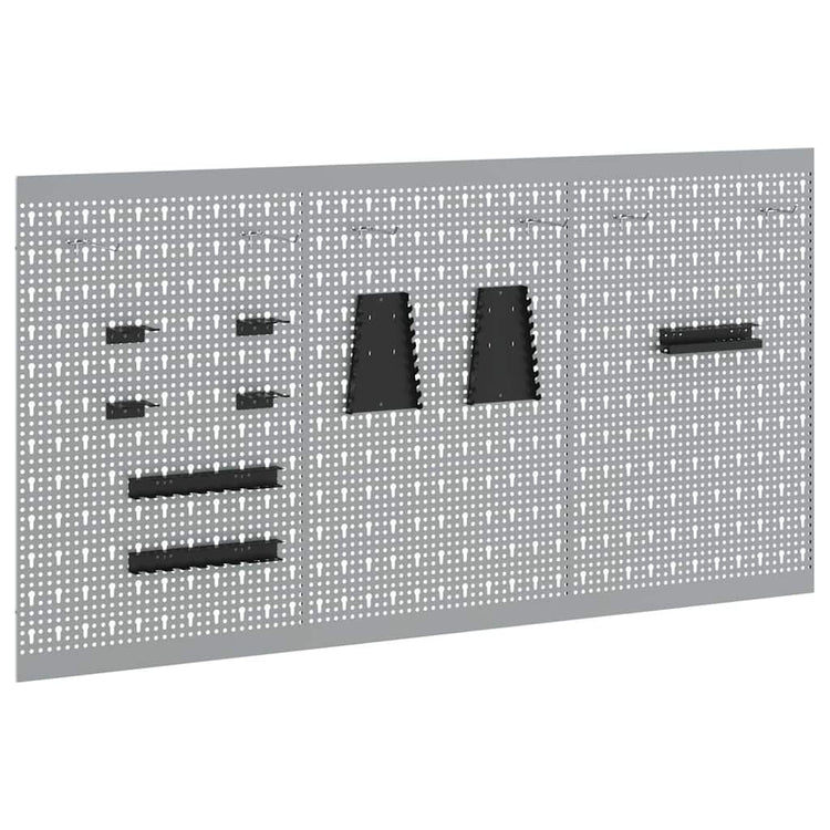 Vidaxx outils panneau mural 3 pcs gris 150 x 1 x 80 cm