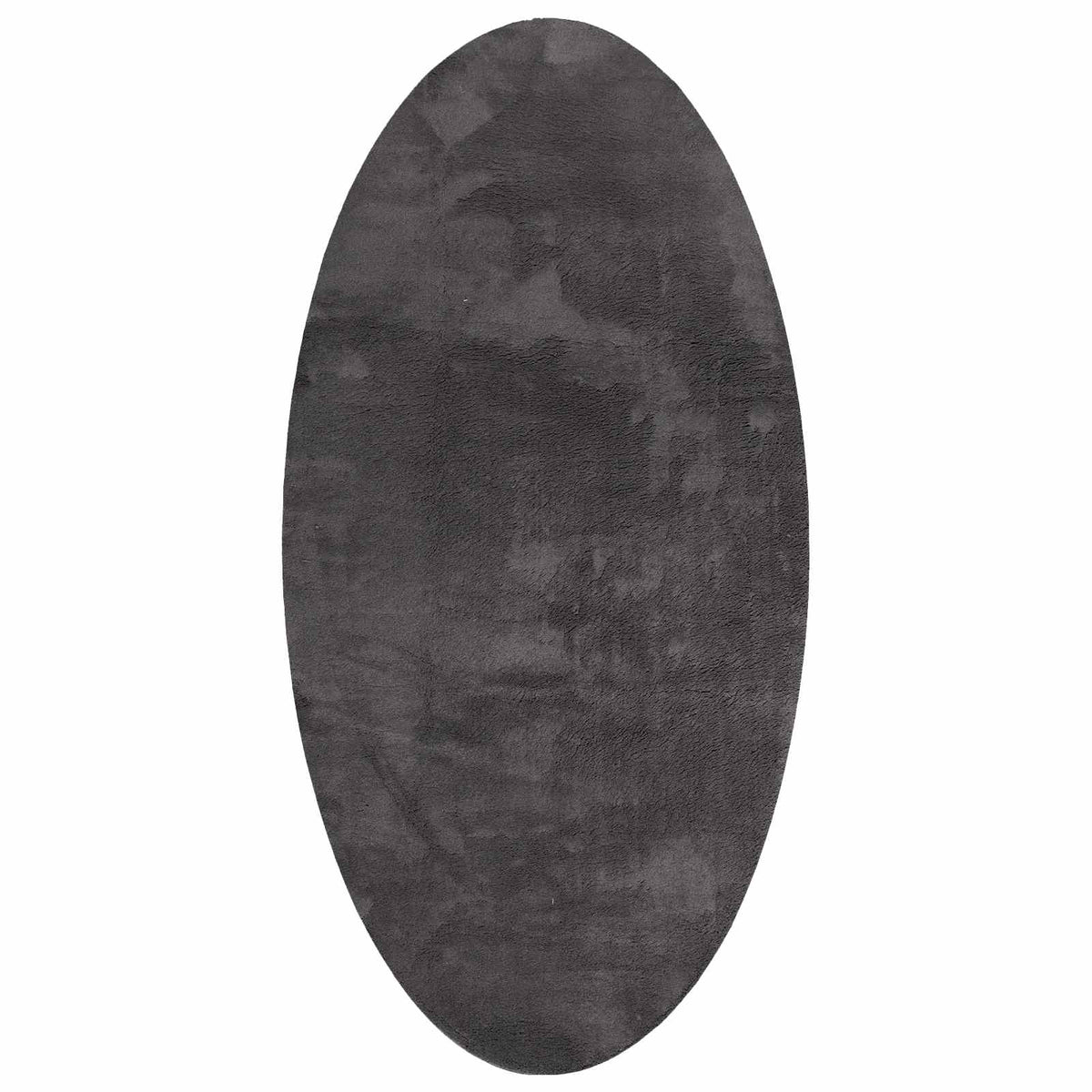 Vidaxl tapis ovale huarte anthracite 100 x 200 cm 100% polyester