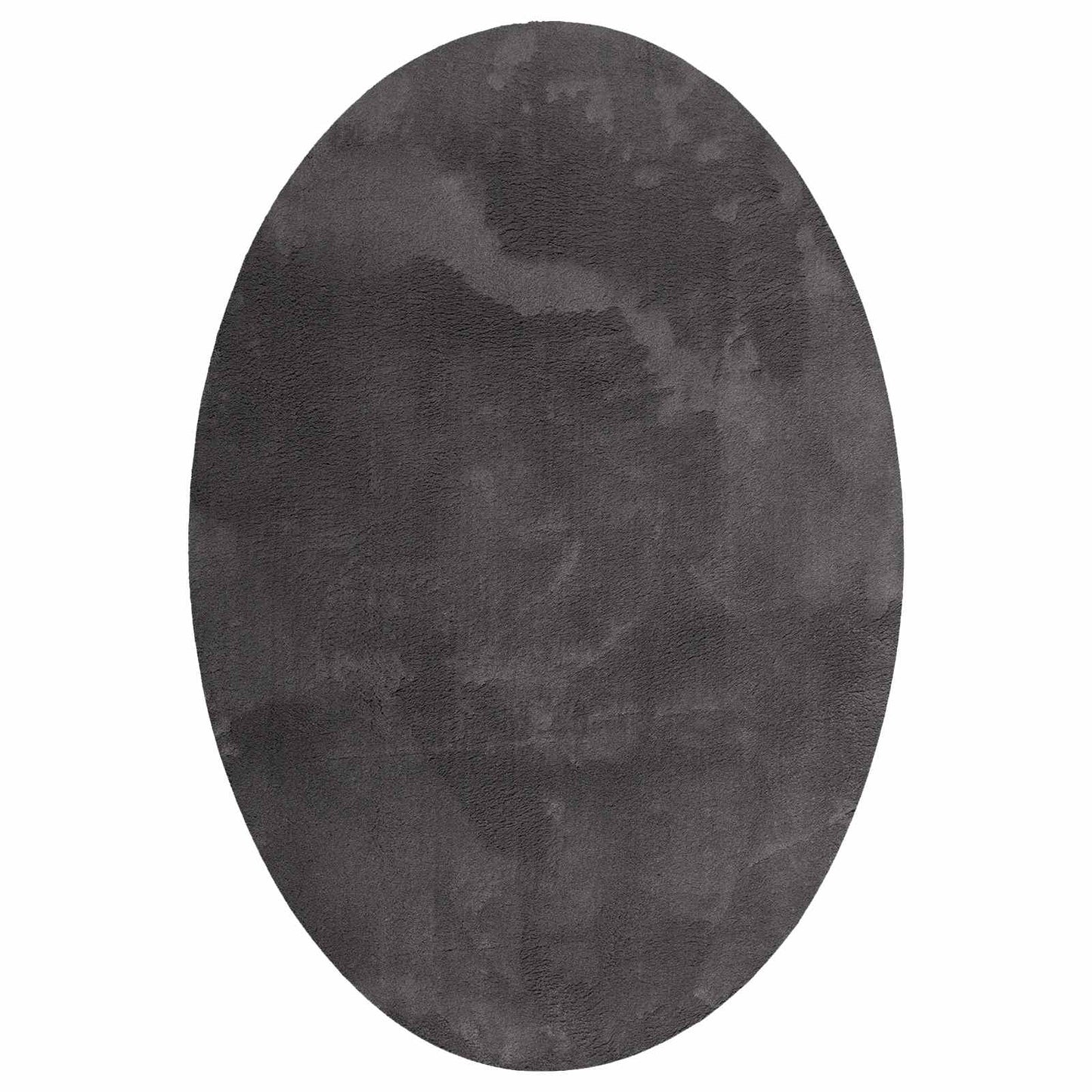 Vidaxl tapis ovale huarte anthracite 120 x 170 cm 100% polyester