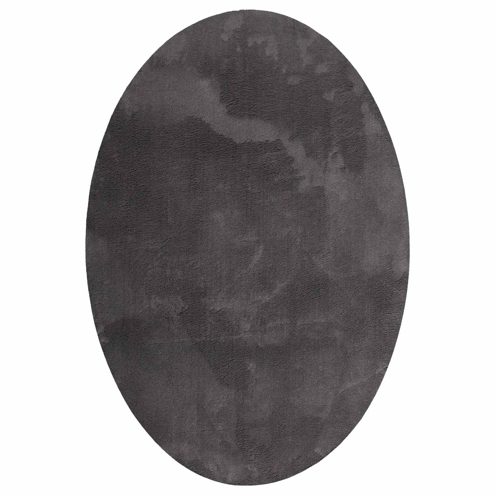 Vidaxl tapis ovale huarte anthracite 120 x 170 cm 100% polyester