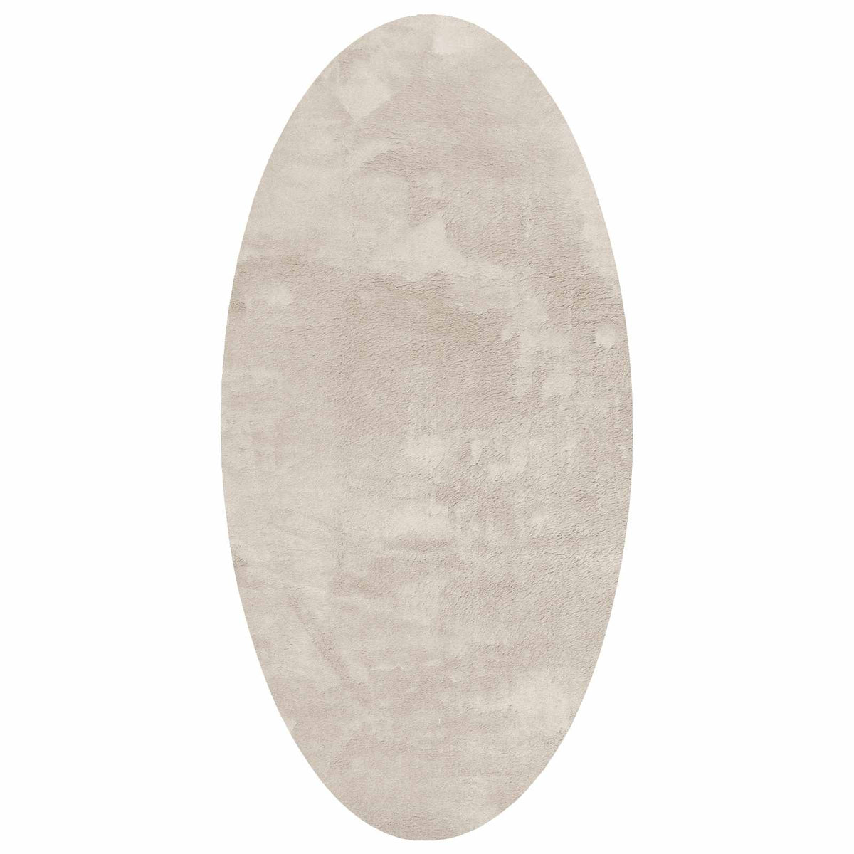 Vidaxl tapis ovale huarte beige 80 x 150 cm 100% polyester