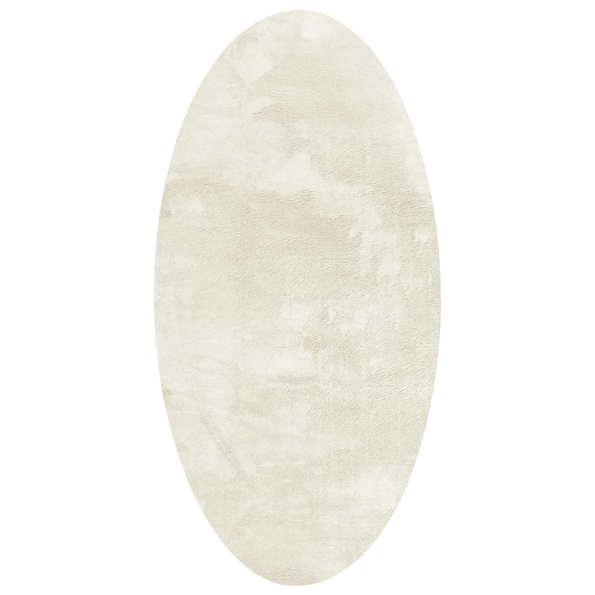 Vidaxl tapis ovale huarte crème 80 x 150 cm 100% polyester