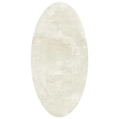 Vidaxl tapis ovale huarte crème 80 x 150 cm 100% polyester