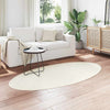 Vidaxl tapis ovale huarte crème 100 x 200 cm 100% polyester