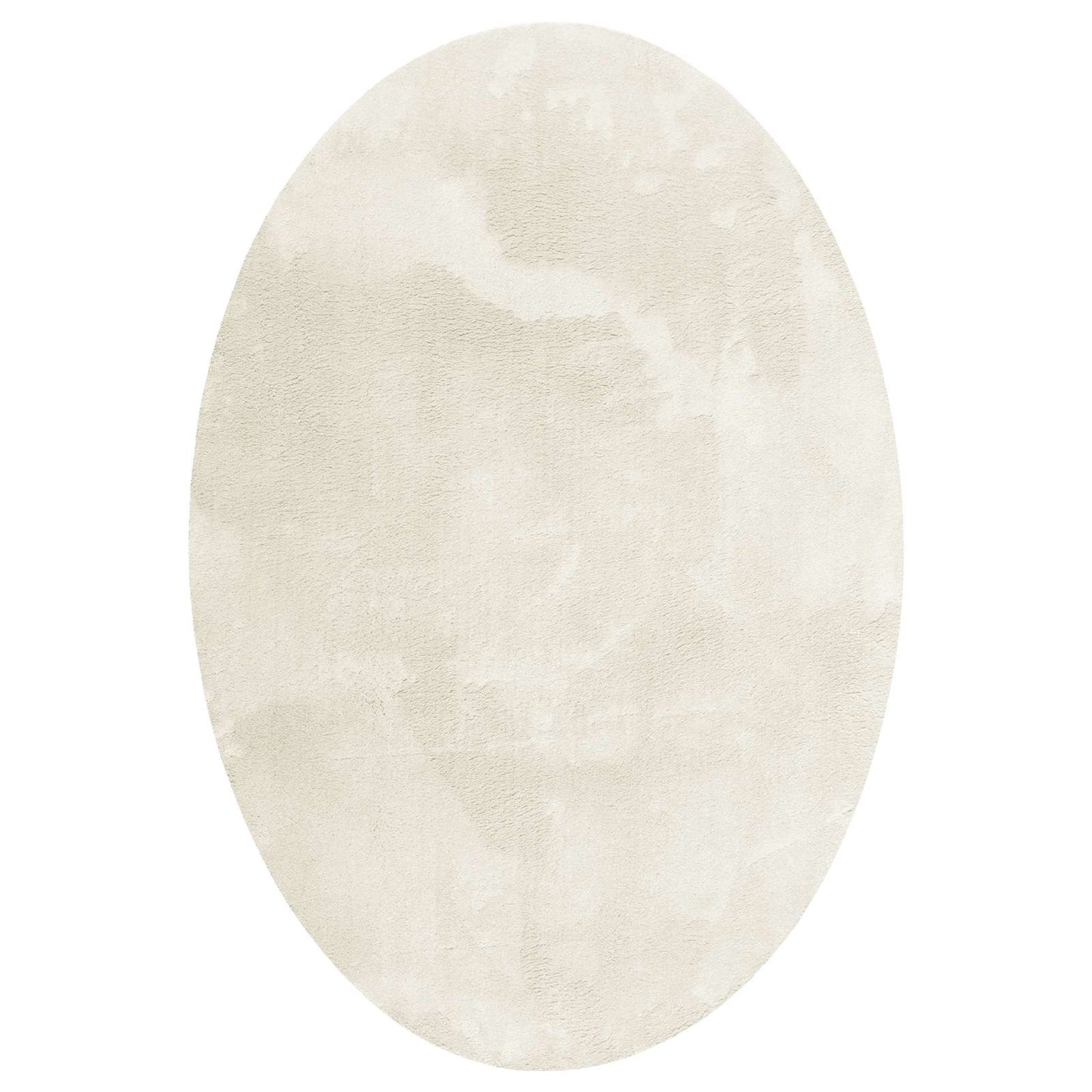 Vidaxl tapis ovale huarte crème 120 x 170 cm 100% polyester