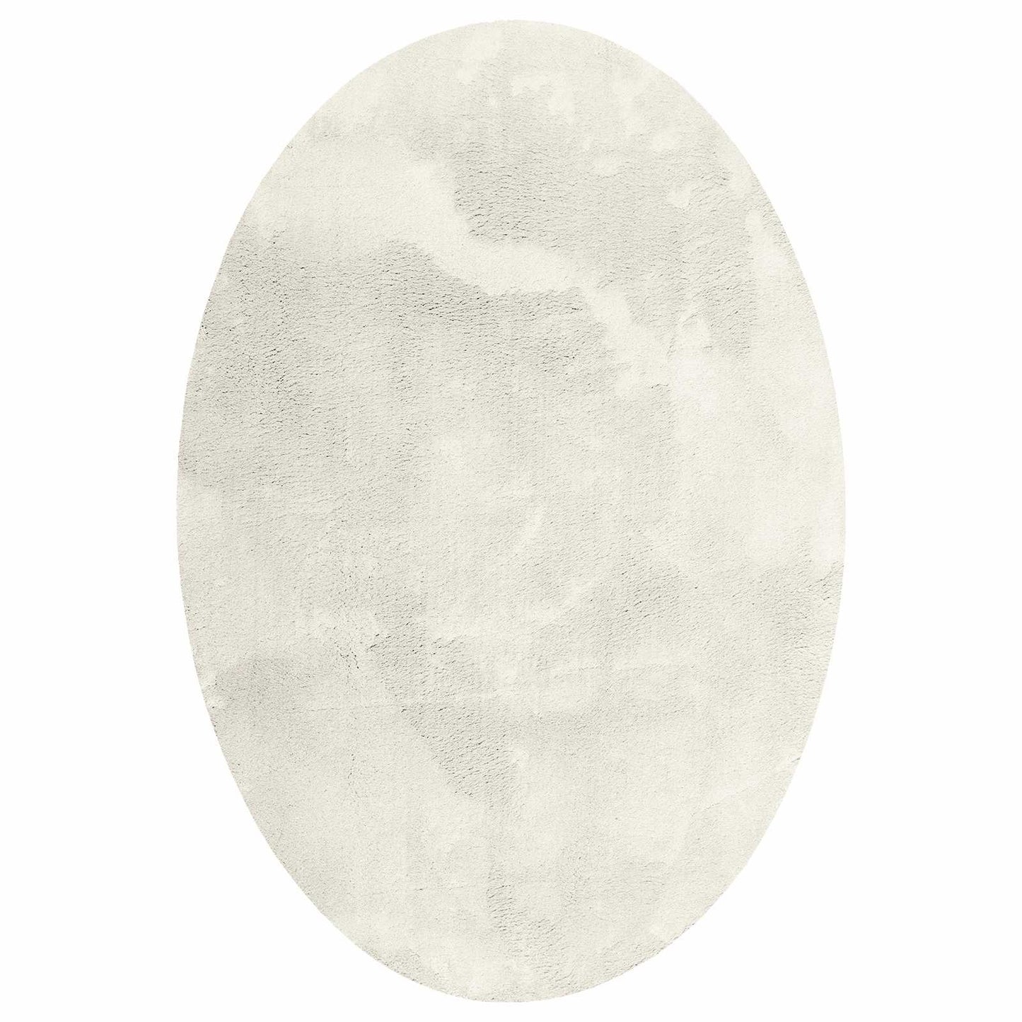 Vidaxl tapis ovale huarte crème 140 x 200 cm 100% polyester