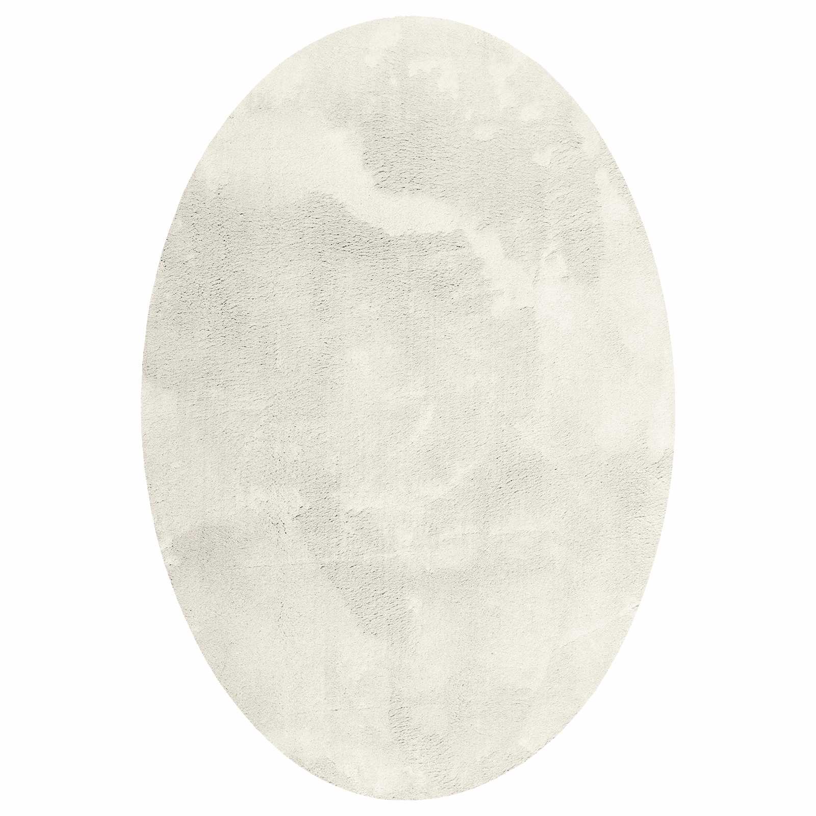 Vidaxl tapis ovale huarte crème 140 x 200 cm 100% polyester