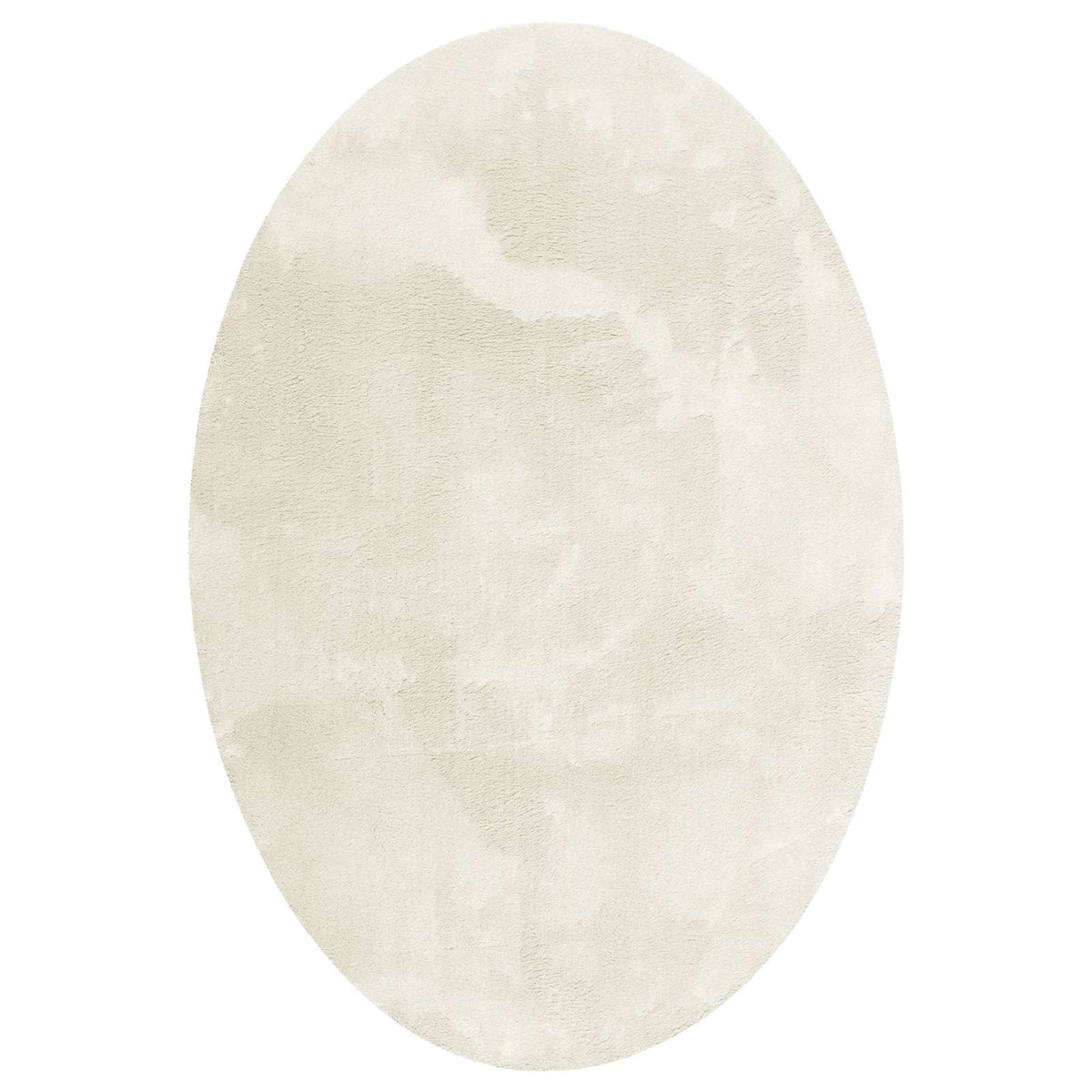 Vidaxl tapis ovale huarte crème 160 x 230 cm 100% polyester