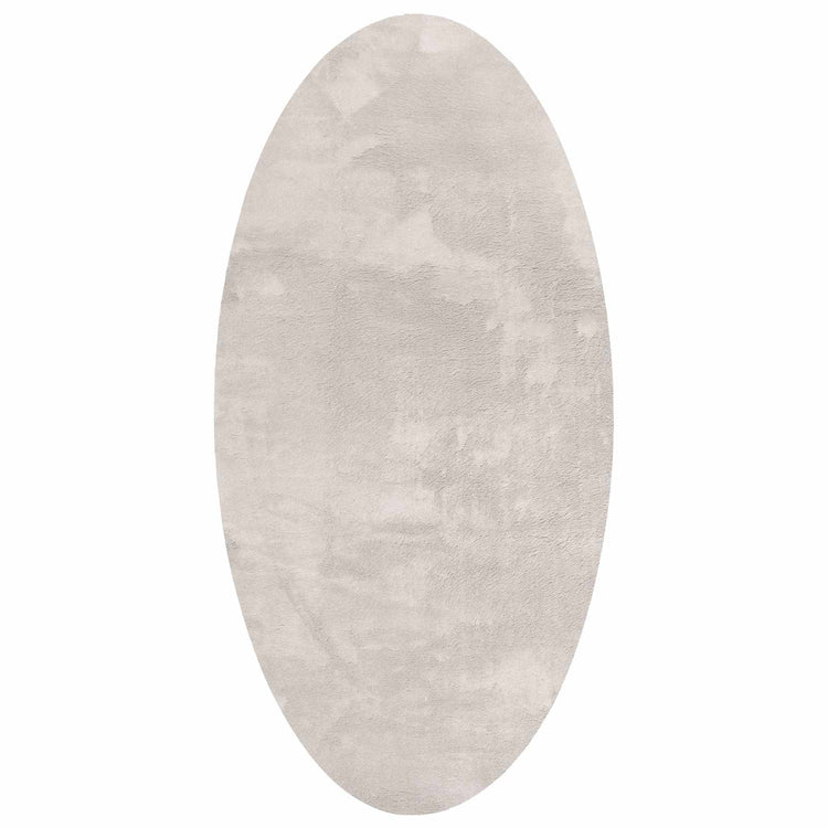 Vidaxl tapis ovale huarte sable 100 x 200 cm 100% polyester