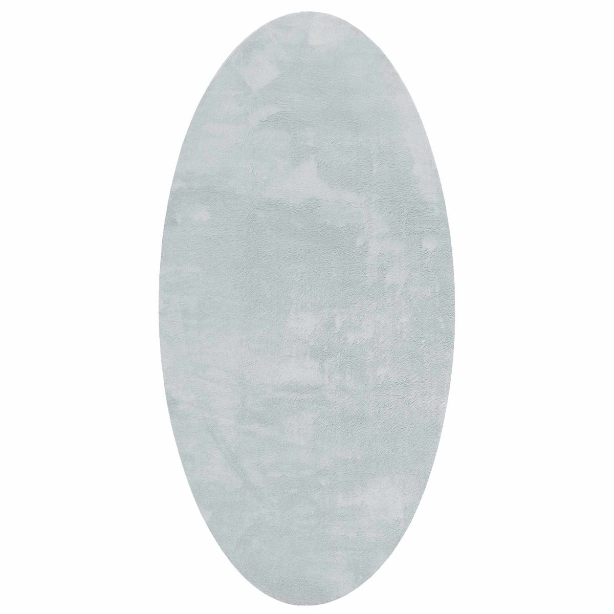 Vidaxl tapis ovale huarte gris 100 x 200 cm 100% polyester