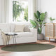 Vidaxl tapis ovale huarte vert forêt 140 x 200 cm 100% polyester