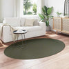 Vidaxl tapis ovale huarte vert forêt 140 x 200 cm 100% polyester