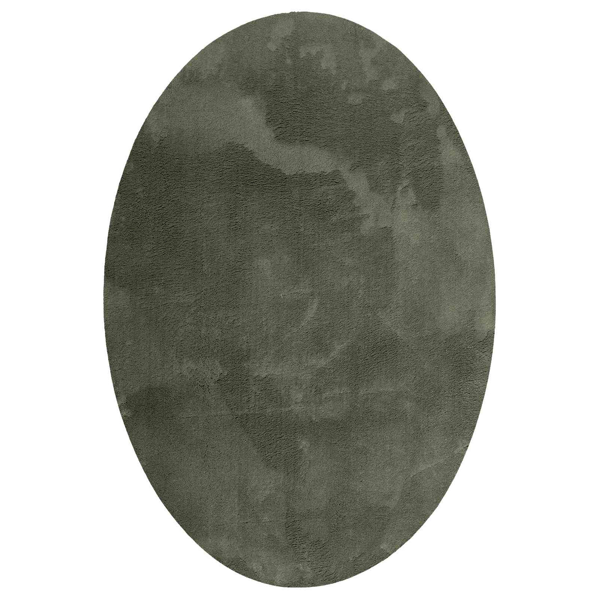 Vidaxl tapis ovale huarte vert forêt 140 x 200 cm 100% polyester