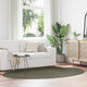 Vidaxl tapis ovale huarte vert forêt 160 x 230 cm 100% polyester