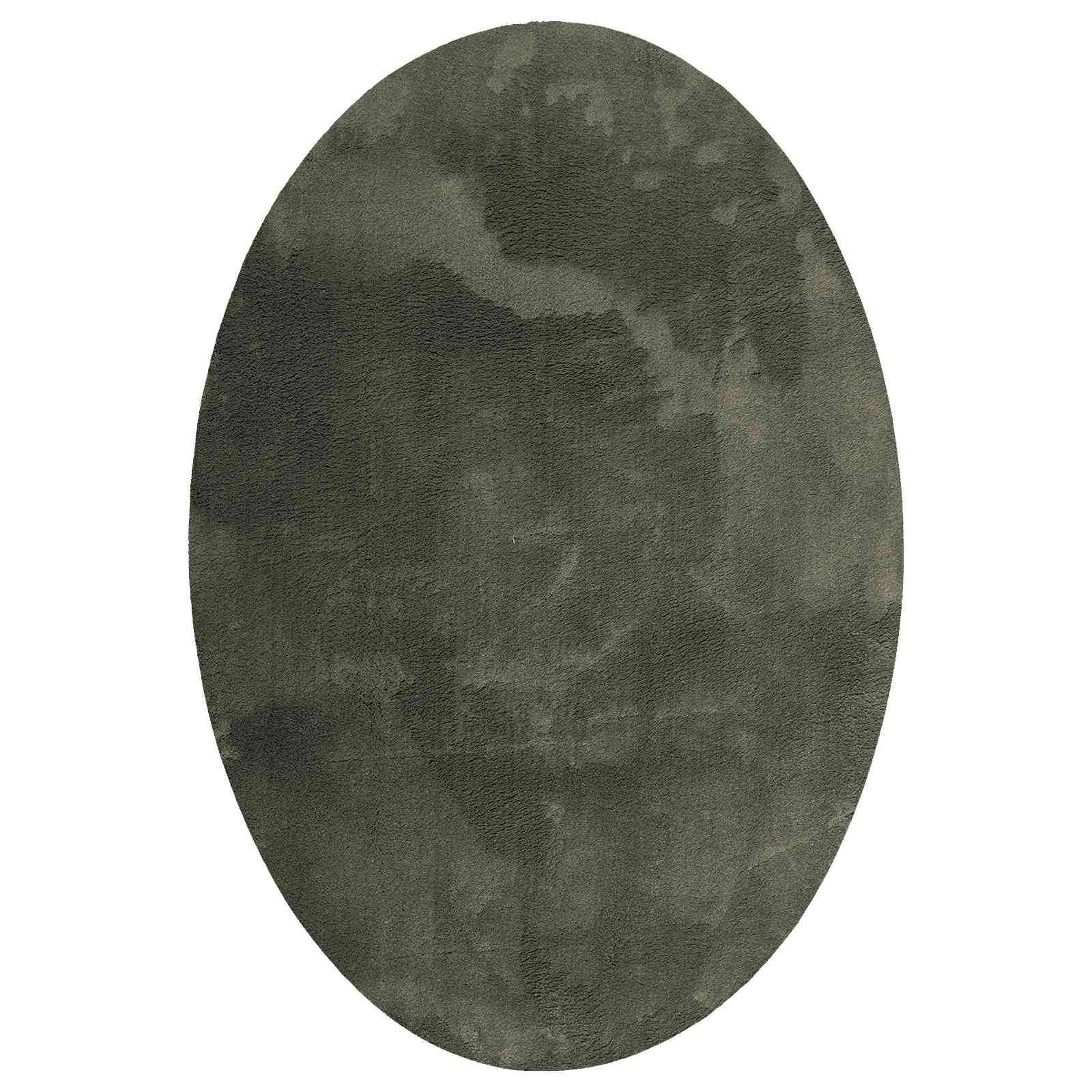 Vidaxl tapis ovale huarte vert forêt 160 x 230 cm 100% polyester