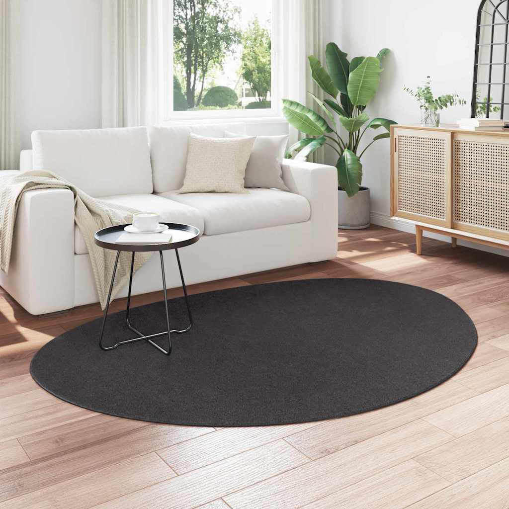 VidaXL tapis huarte anthracite 140 x 200 cm polyester