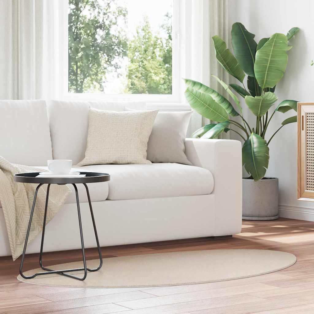 VidaXL tapis huarte beige 80 x 150 cm polyester