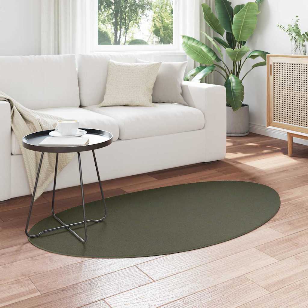 VidaXL tapis huarte vert forêt 80 x 150 cm polyester