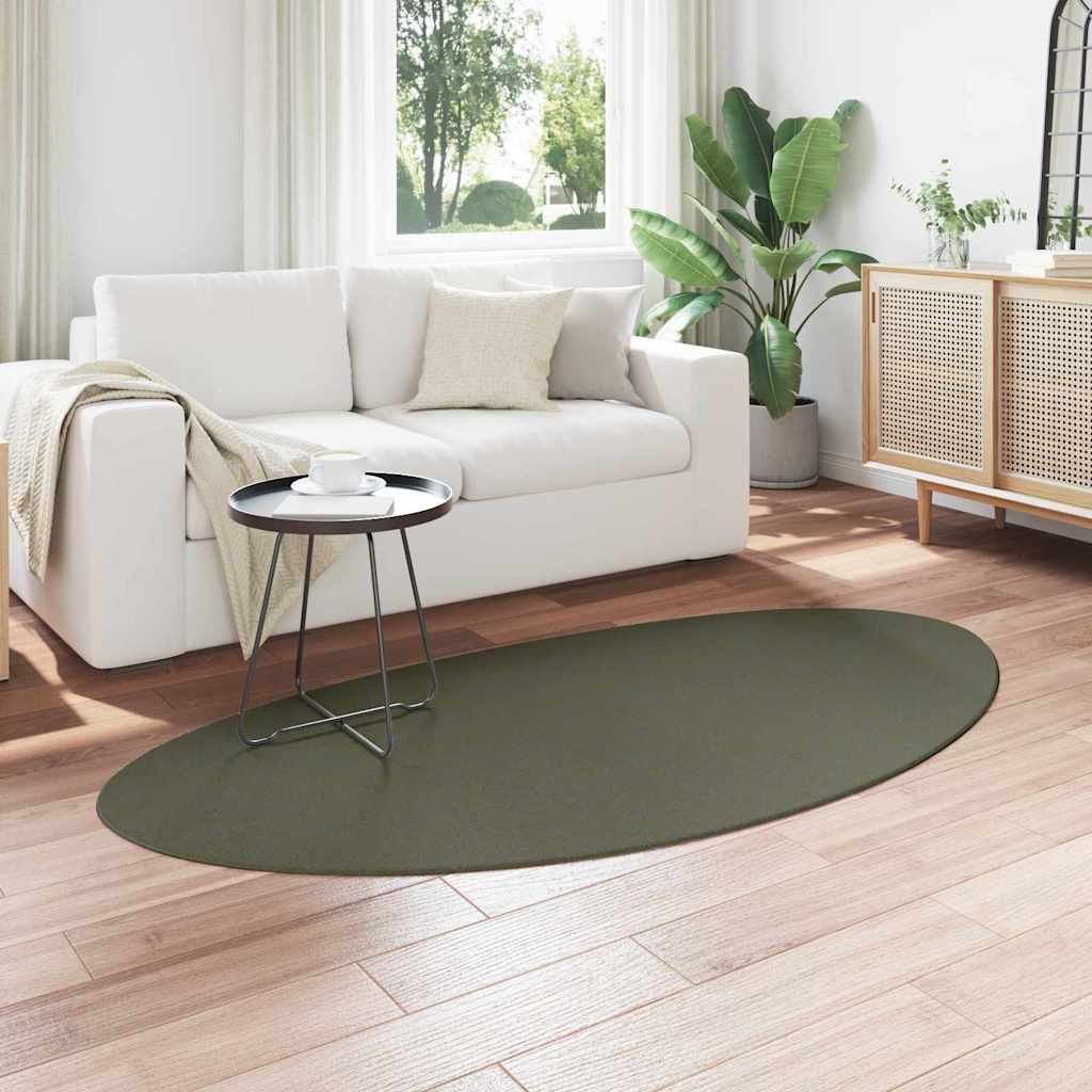 VidaXL tapis huarte vert forêt 100 x 200 cm polyester
