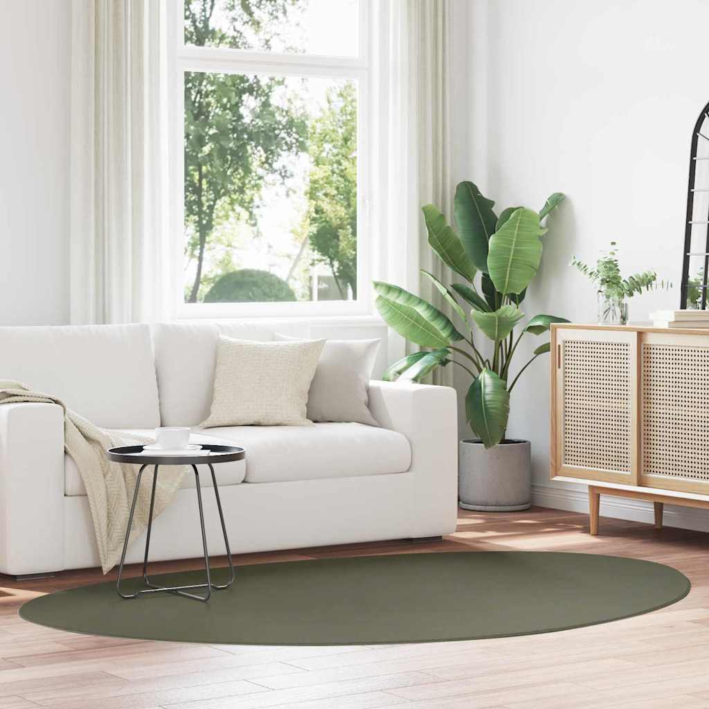 VidaXL tapis huarte vert forêt 160 x 230 cm polyester