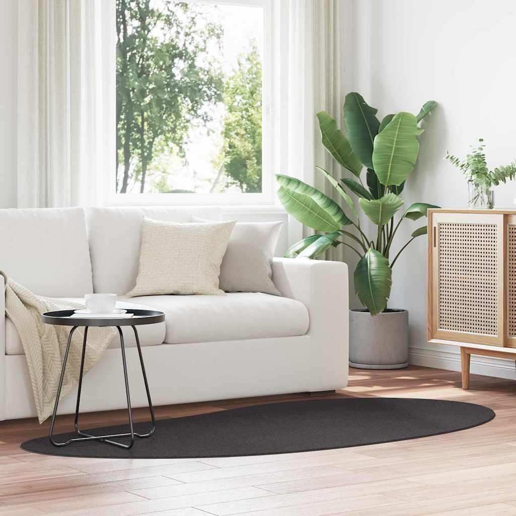 VidaXL tapis huarte anthracite 100 x 200 cm polyester