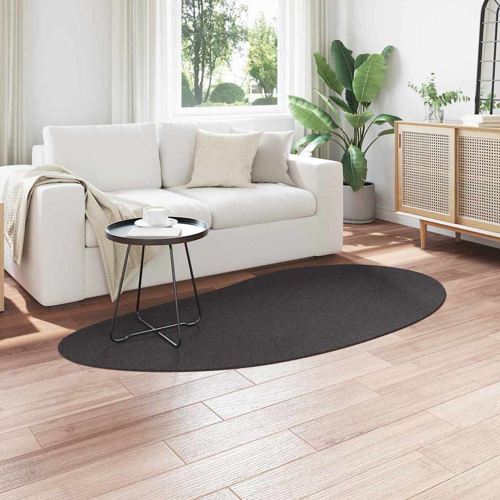 VidaXL tapis huarte anthracite 100 x 200 cm polyester