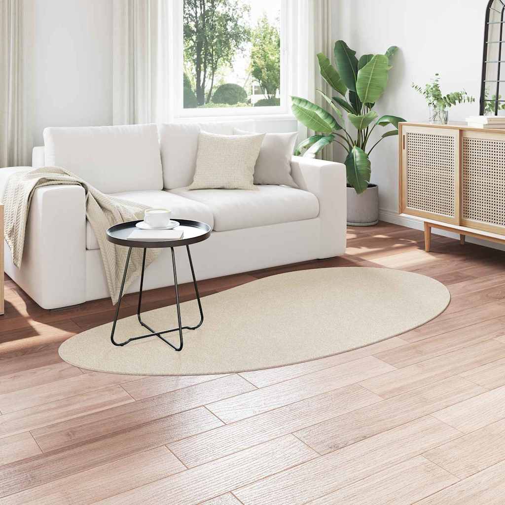 VidaXL tapis huarte beige 100 x 200 cm polyester