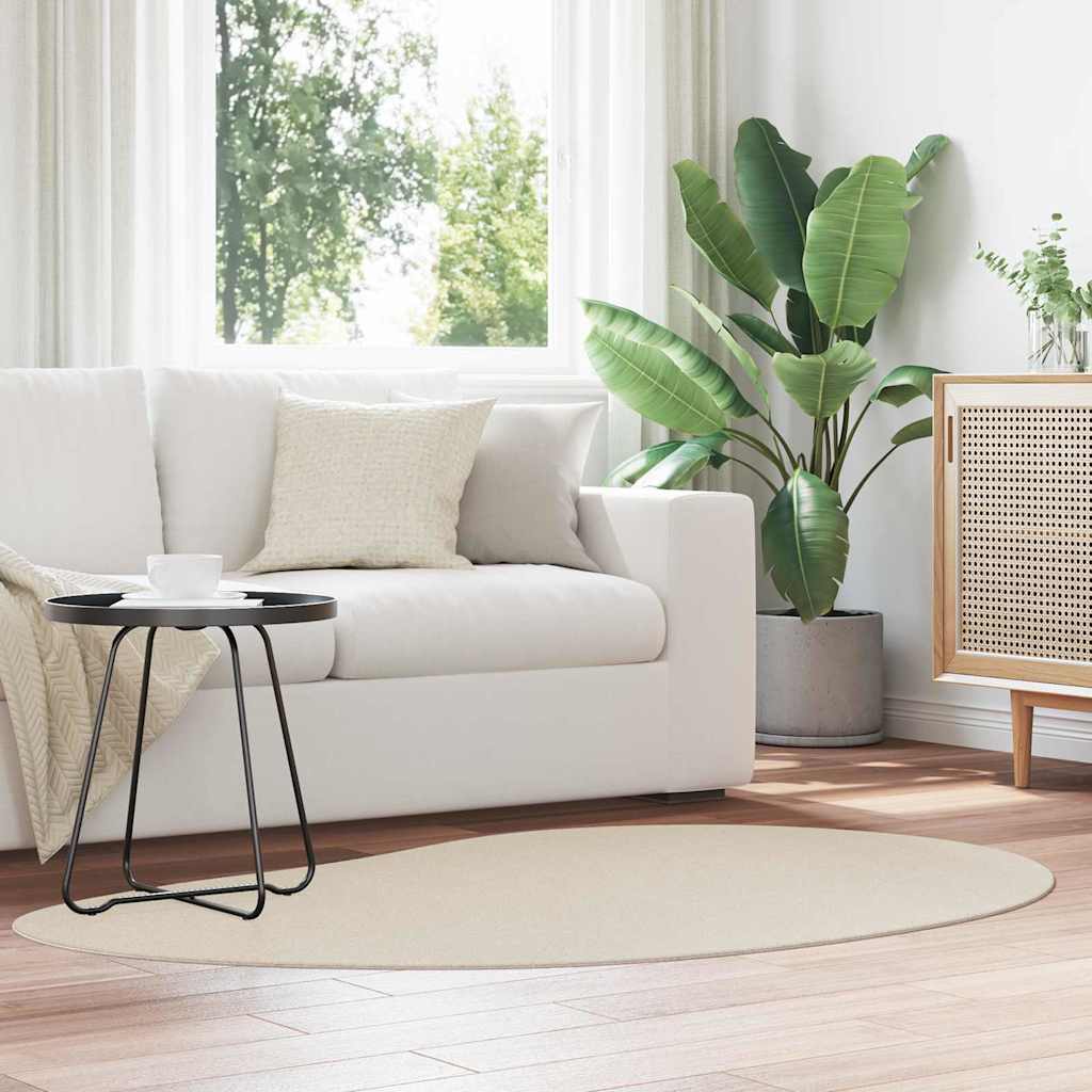 VidaXL tapis huarte beige 120 x 170 cm polyester