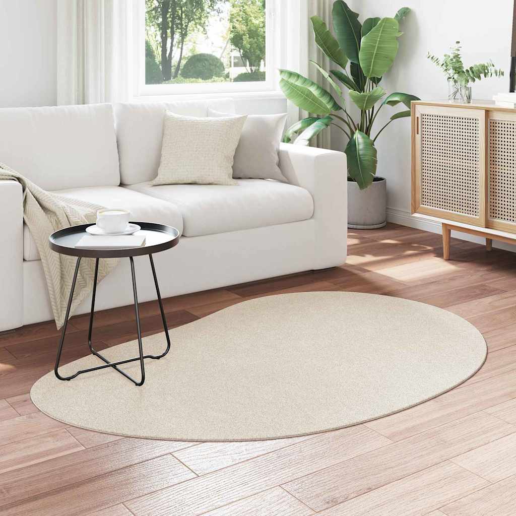VidaXL tapis huarte beige 120 x 170 cm polyester