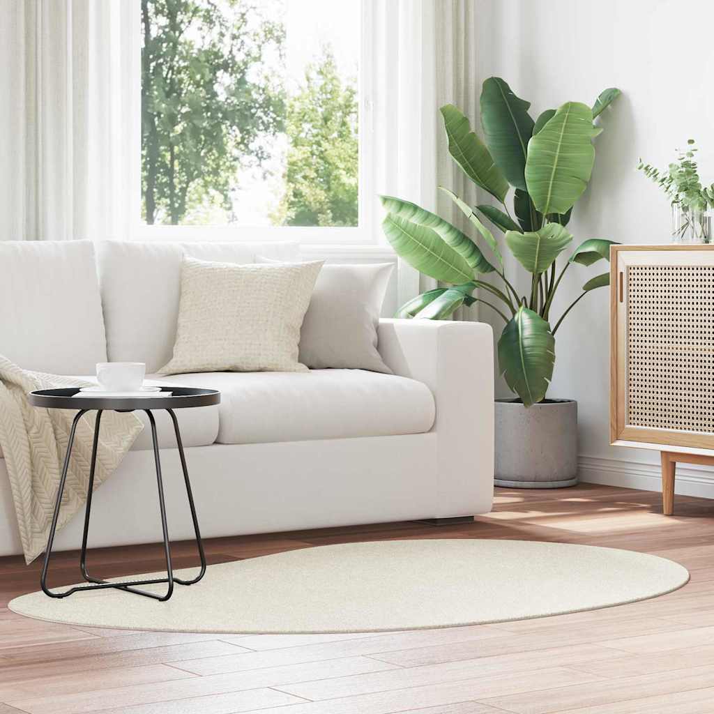 VidaXL tapis huarte crème 120 x 170 cm polyester