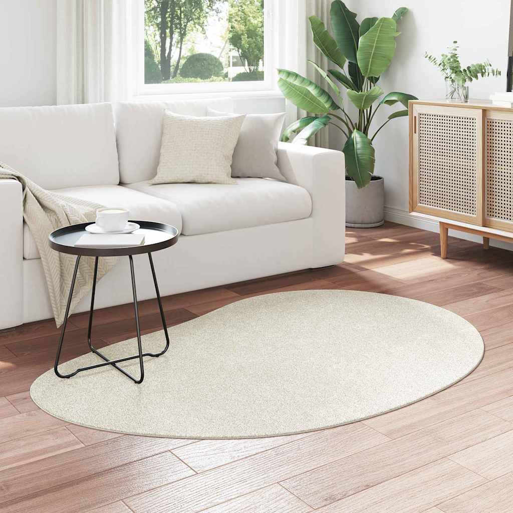 VidaXL tapis huarte crème 120 x 170 cm polyester