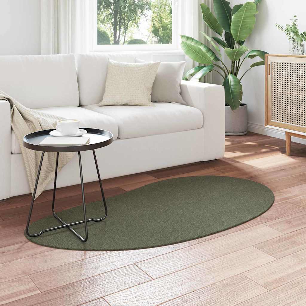 VidaXL tapis huarte vert forêt 80 x 150 cm polyester