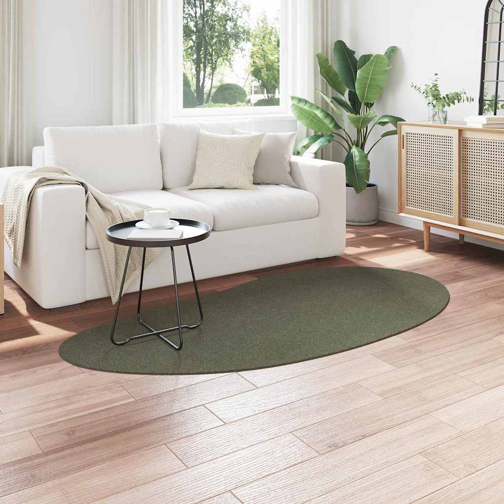 VidaXL tapis huarte vert forêt 100 x 200 cm polyester