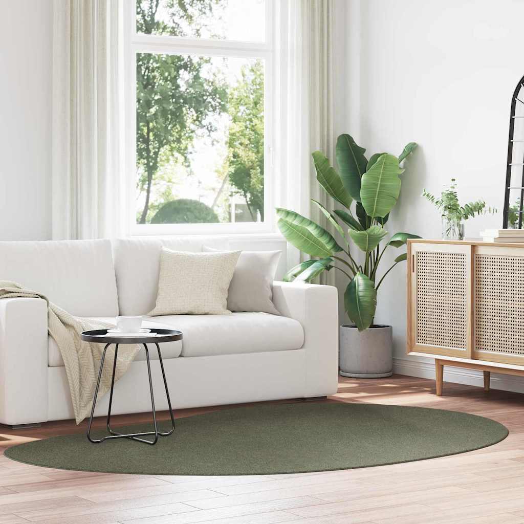 VidaXL tapis huarte vert forêt 160 x 230 cm polyester
